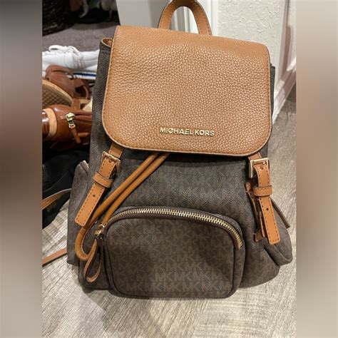 michael kors backpack abbey large|Abbey Large Logo Backpack .